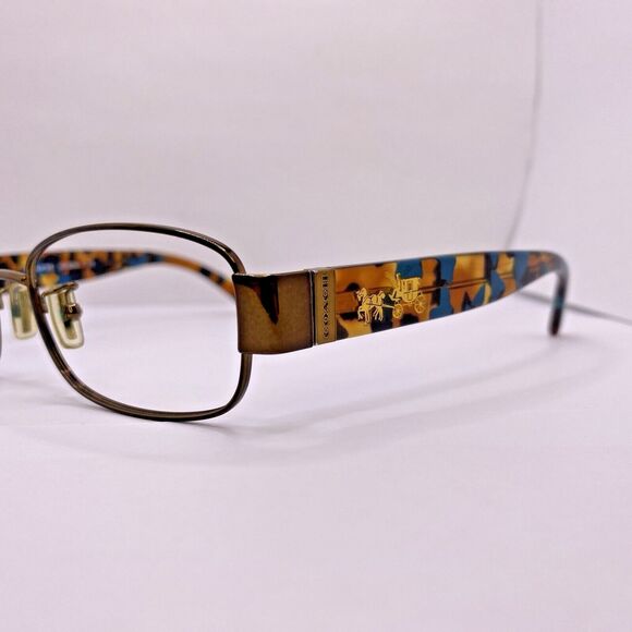 Coach Eyeglasses Authentic Frames HC 5075 9244 51 [] 17 135 MM Teal Confetti - Picture 2 of 11